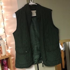 Olive green vest